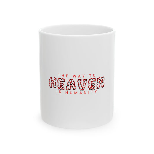 White Ceramic Mug 37, (11oz, 15oz)