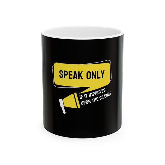 Black Ceramic Mug 66, (11oz, 15oz)