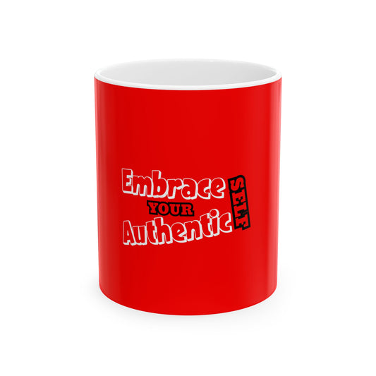 Red Ceramic Mug 48, (11oz, 15oz)