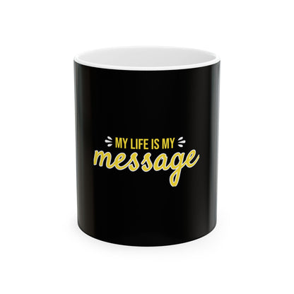 Black Ceramic Mug 51, (11oz, 15oz)