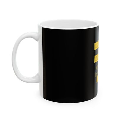 Black Ceramic Mug 30, (11oz, 15oz)