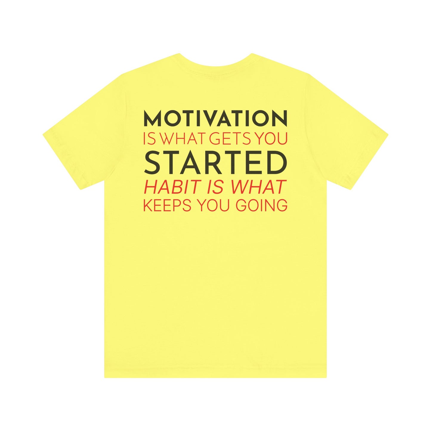 Motivation is what gets you started habit is what keeps you going