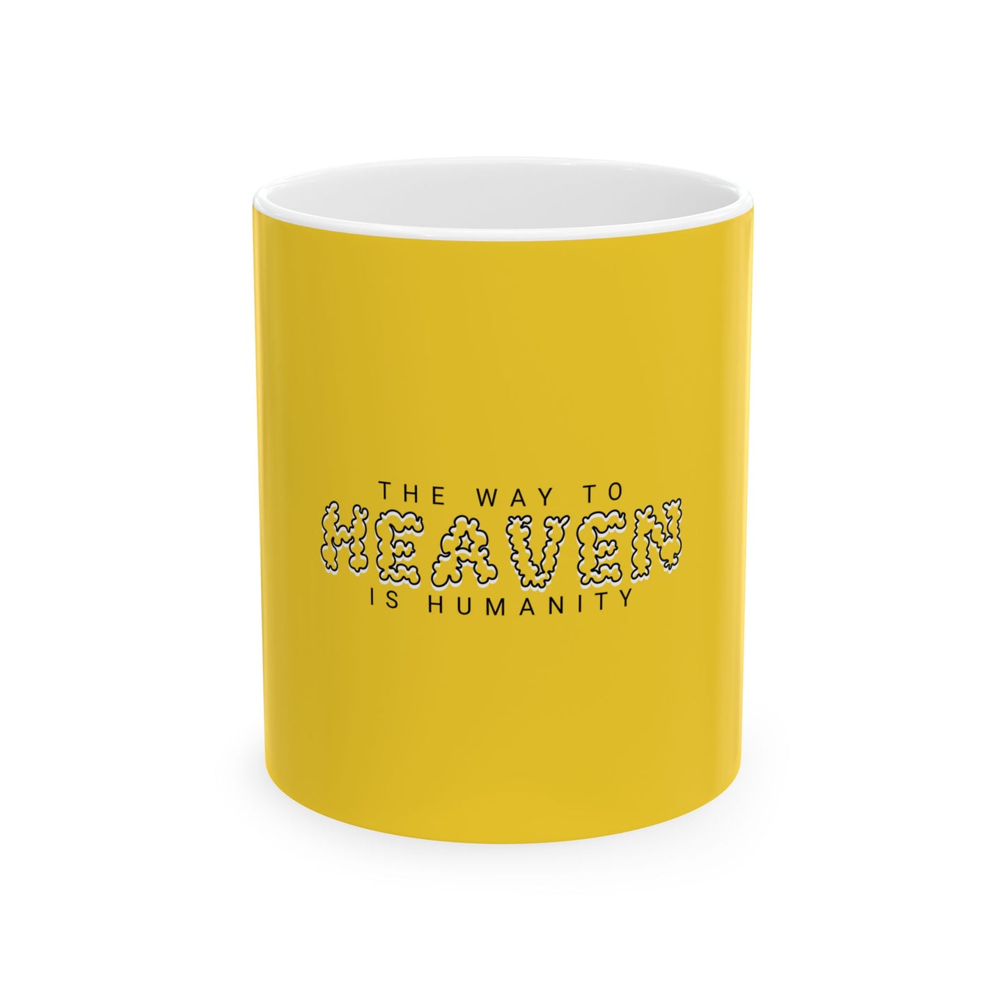 Yellow Ceramic Mug 37, (11oz, 15oz)