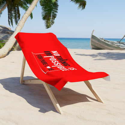 Red Beach Towel 47