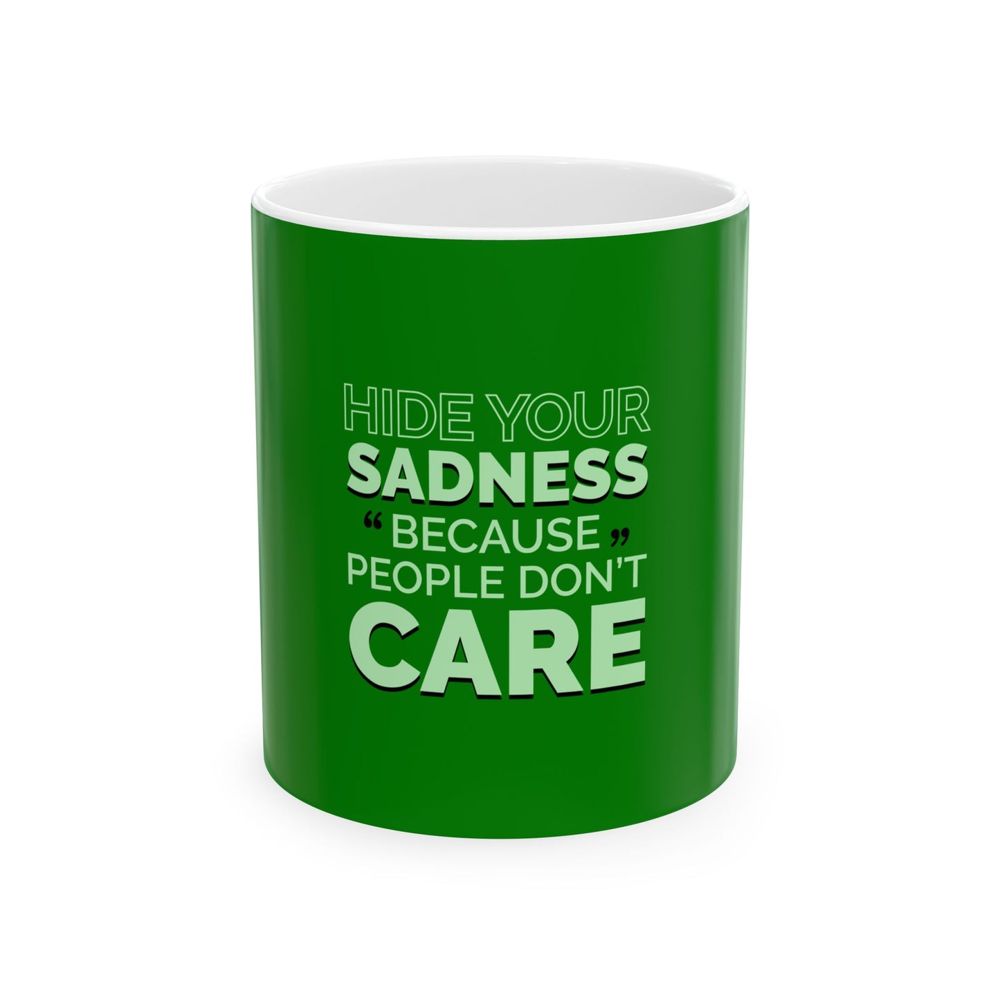 Green Ceramic Mug 42, (11oz, 15oz)