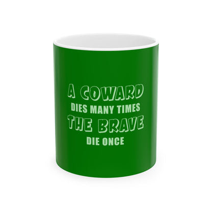 Green Ceramic Mug 27, (11oz, 15oz)