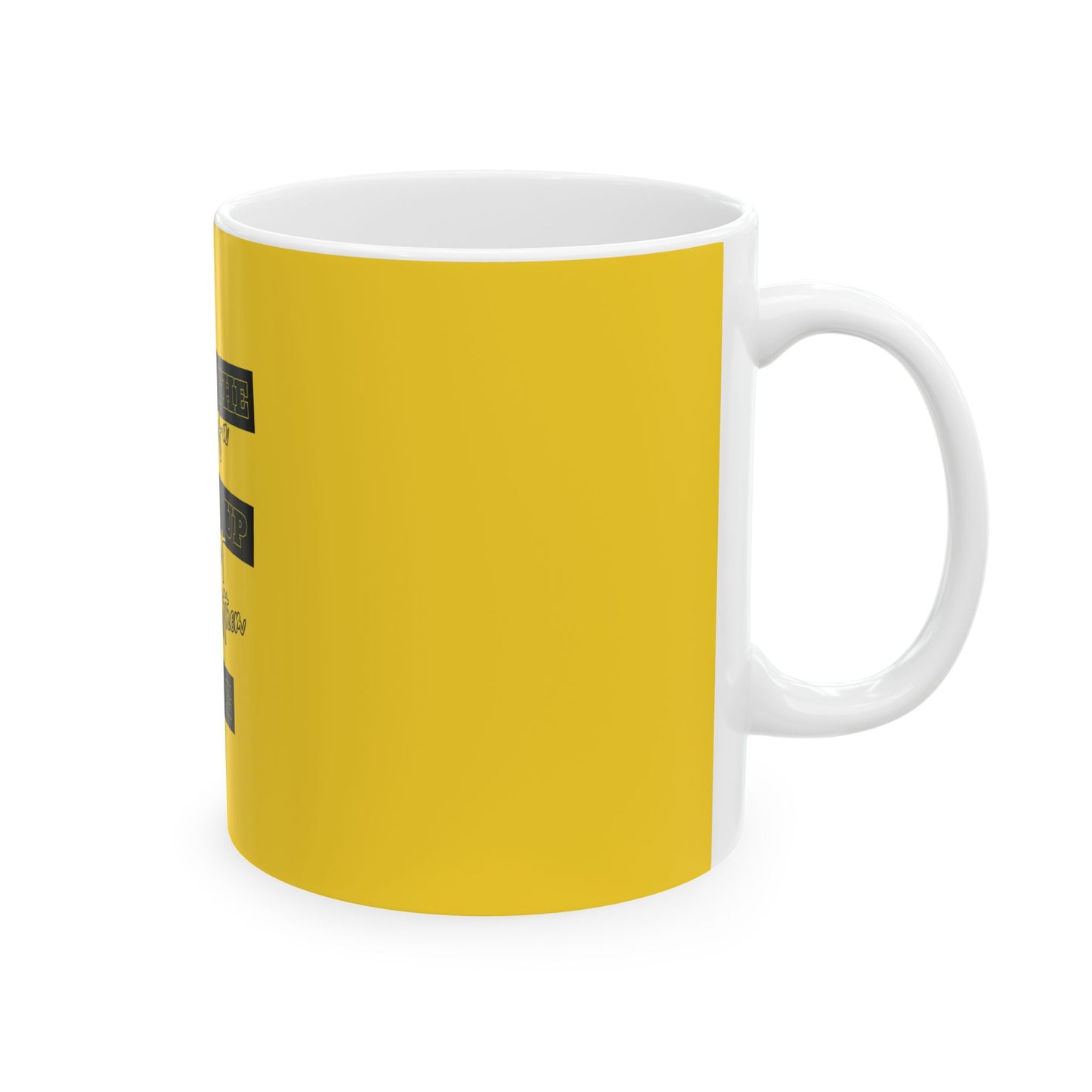 Yellow Ceramic Mug 30, (11oz, 15oz)