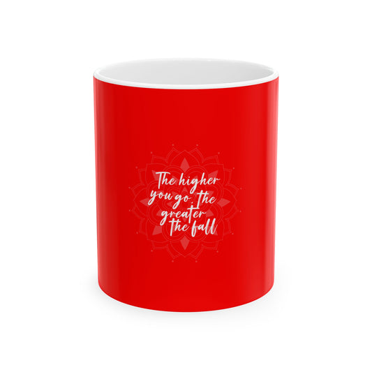 Red Ceramic Mug 36, (11oz, 15oz)