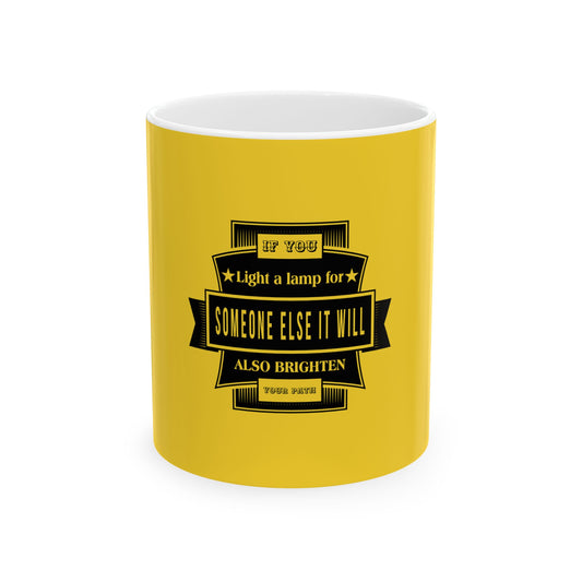 Yellow Ceramic Mug 12, (11oz, 15oz)