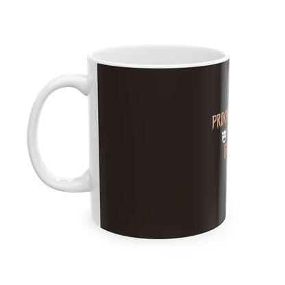 Brown Ceramic Mug 47, (11oz, 15oz)