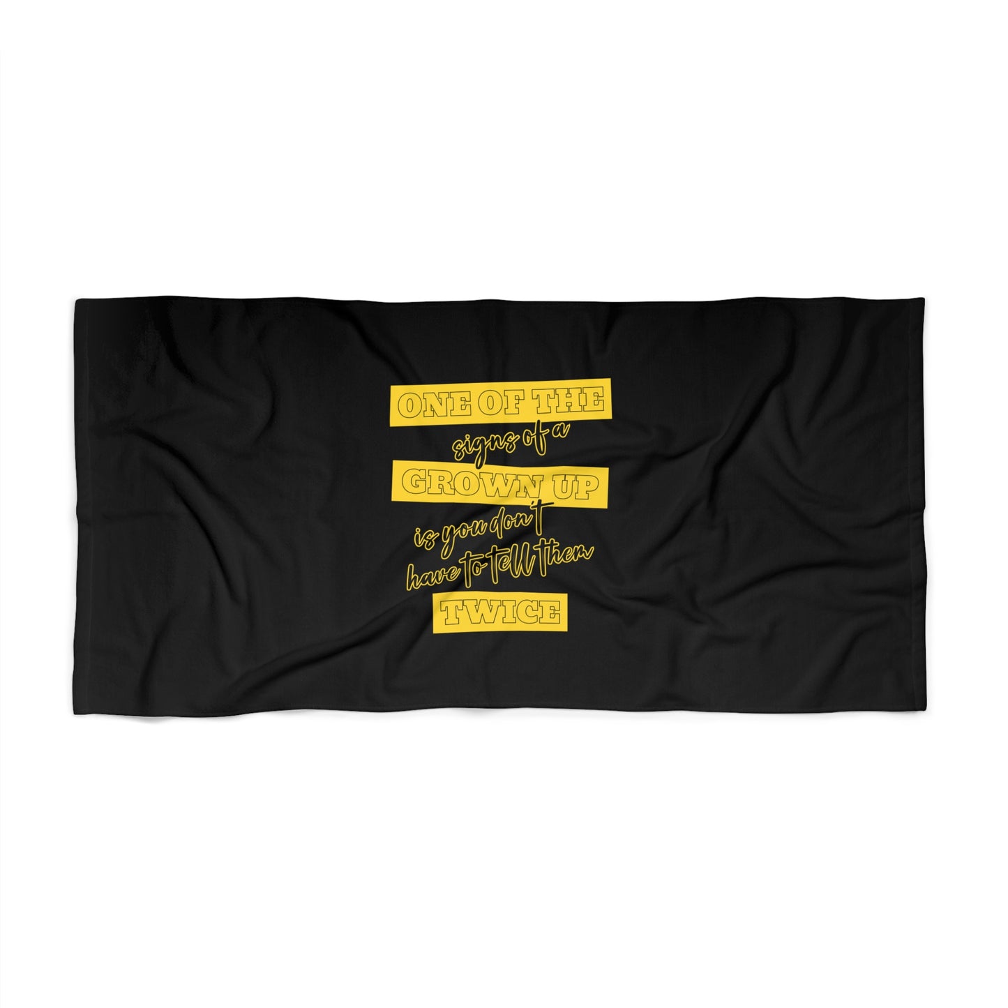 Black Beach Towel 30