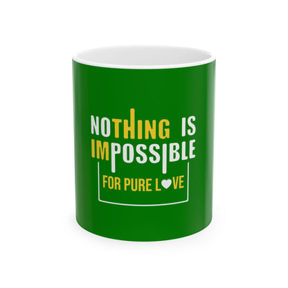 Green Ceramic Mug 59, (11oz, 15oz)