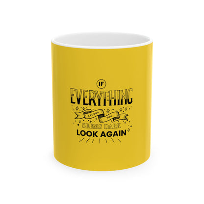 Yellow Ceramic Mug 29, (11oz, 15oz)