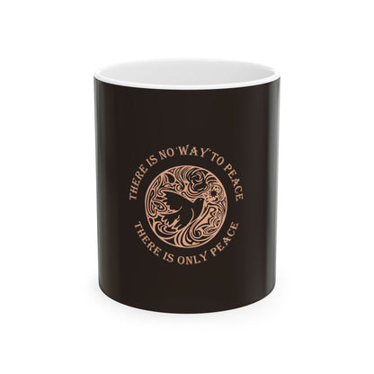 Brown Ceramic Mug 63, (11oz, 15oz)