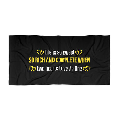 Black Beach Towel 3