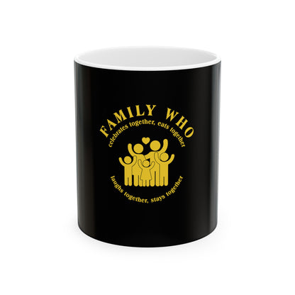 Black Ceramic Mug 2, (11oz, 15oz)