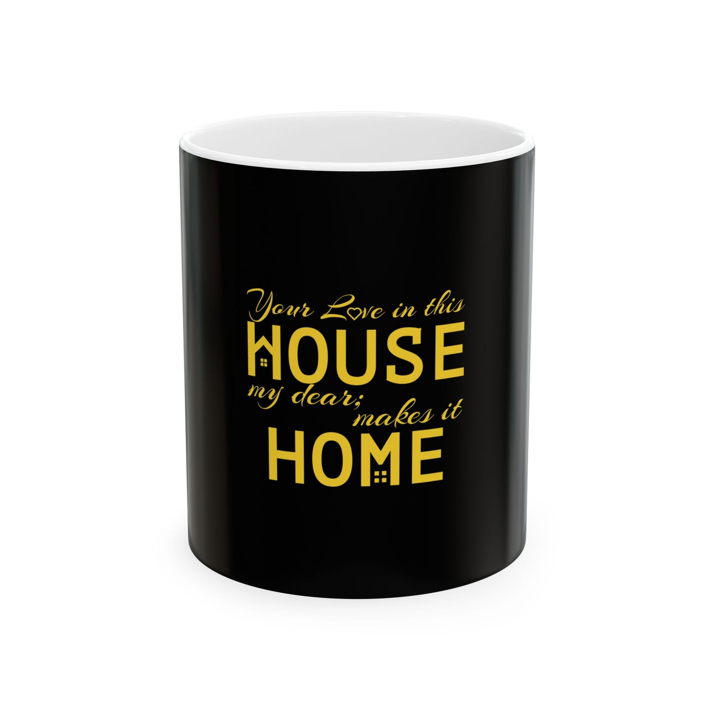 Black Ceramic Mug 28, (11oz, 15oz)