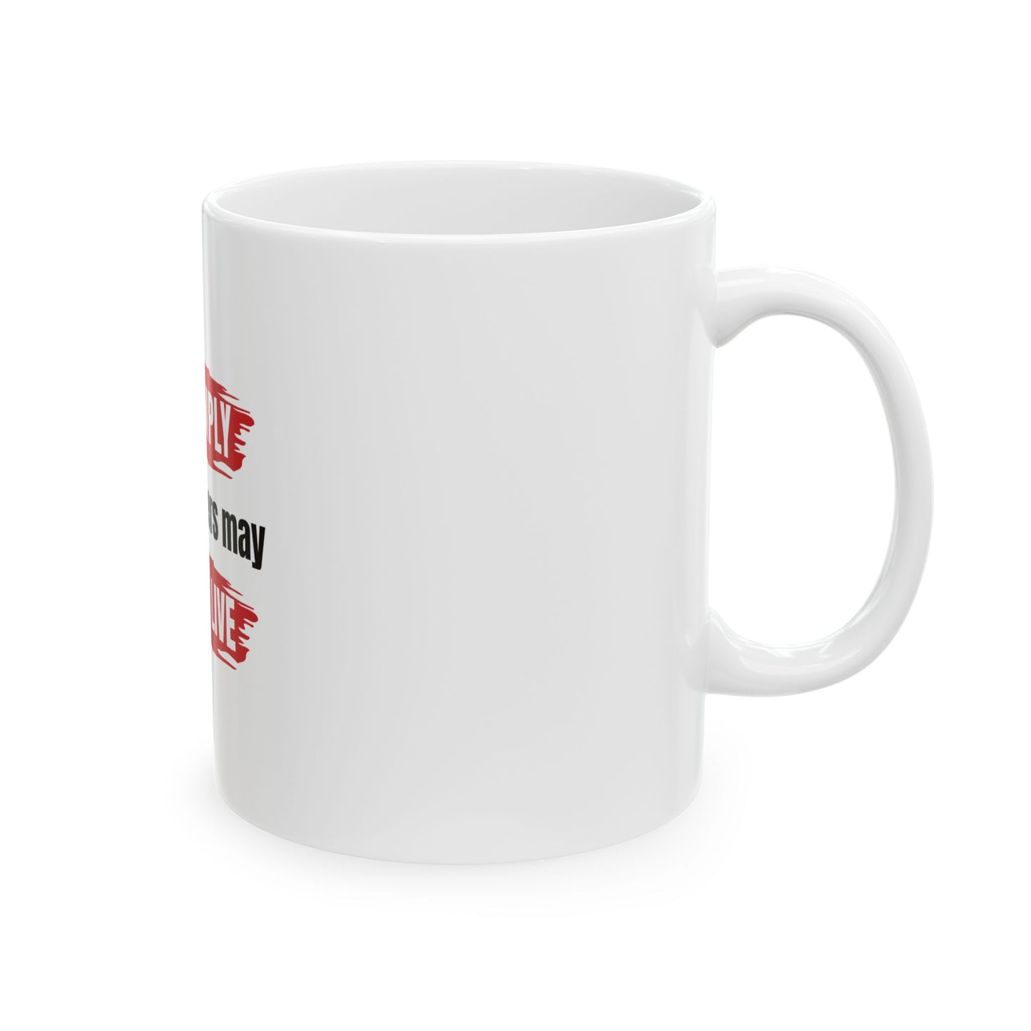 White Ceramic Mug 67, (11oz, 15oz)