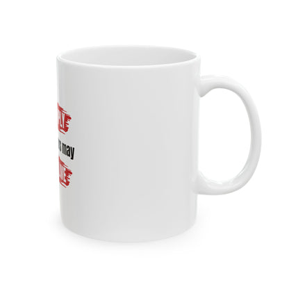 White Ceramic Mug 67, (11oz, 15oz)