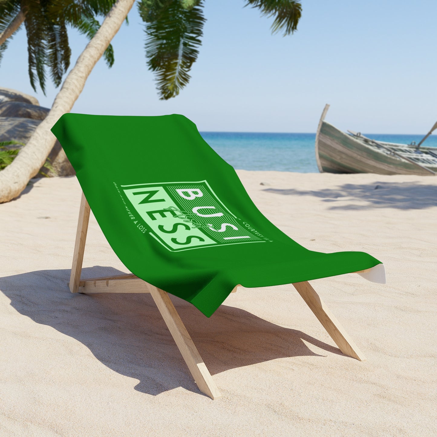 Green Beach Towel 35