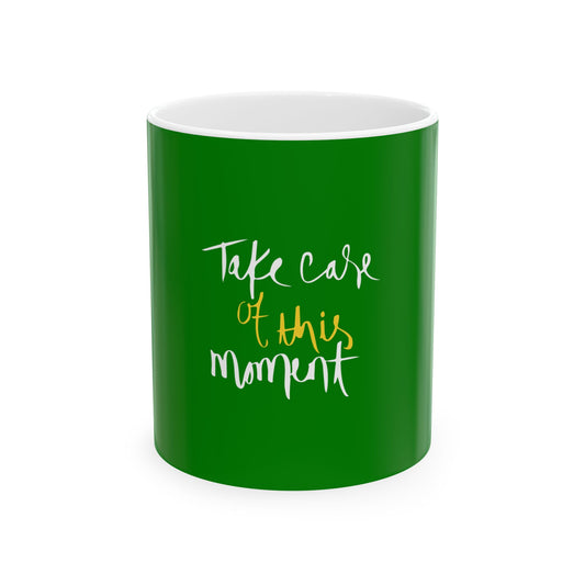 Green Ceramic Mug 57, (11oz, 15oz)