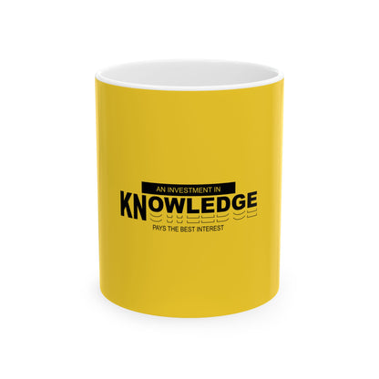 Yellow Ceramic Mug 33, (11oz, 15oz)