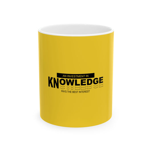 Yellow Ceramic Mug 33, (11oz, 15oz)