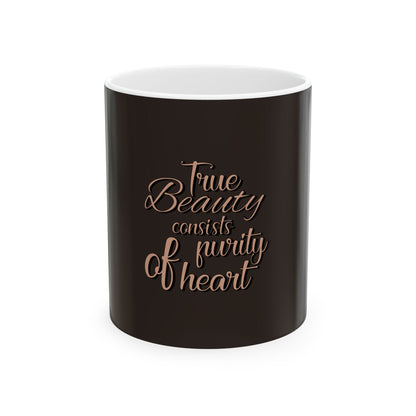 Brown Ceramic Mug 60, (11oz, 15oz)