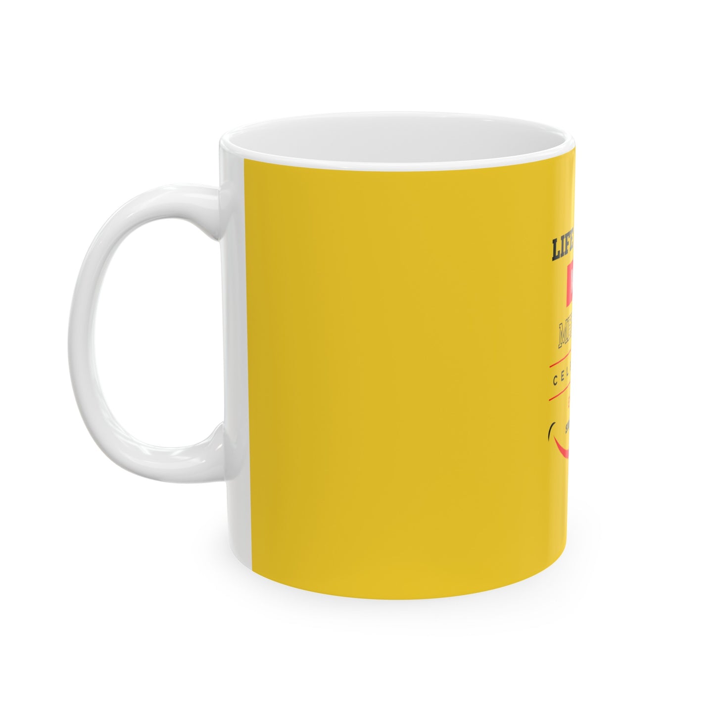 Yellow Ceramic Mug 6, (11oz, 15oz)