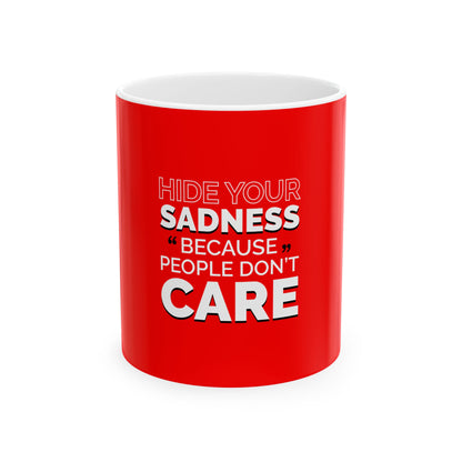 Red Ceramic Mug 42, (11oz, 15oz)