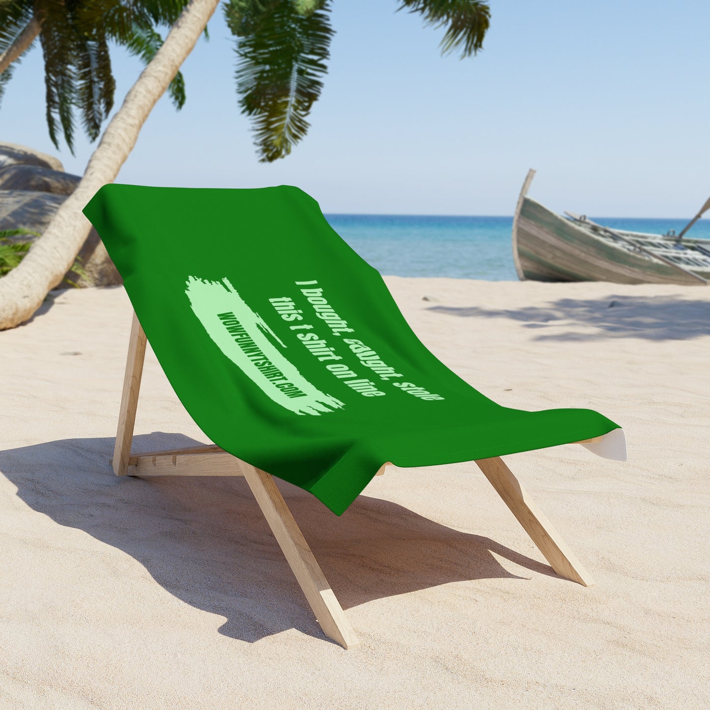 Green Beach Towel 4