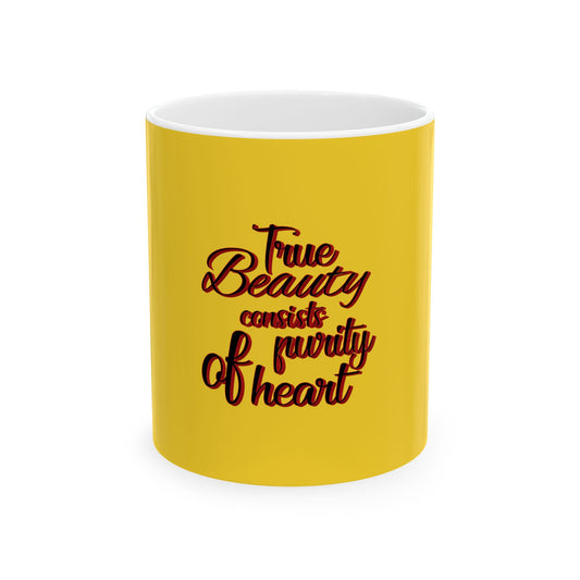 Yellow Ceramic Mug 60, (11oz, 15oz)