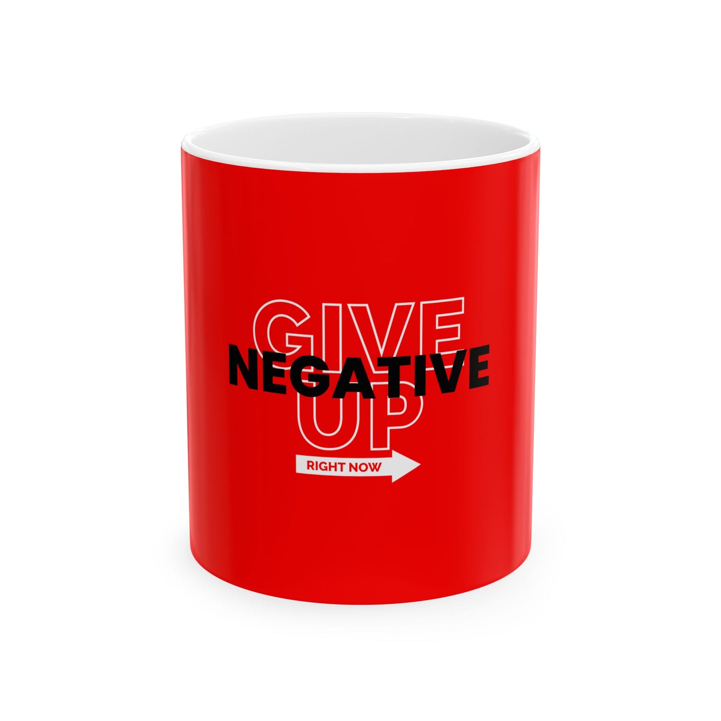 Red Ceramic Mug 43, (11oz, 15oz)