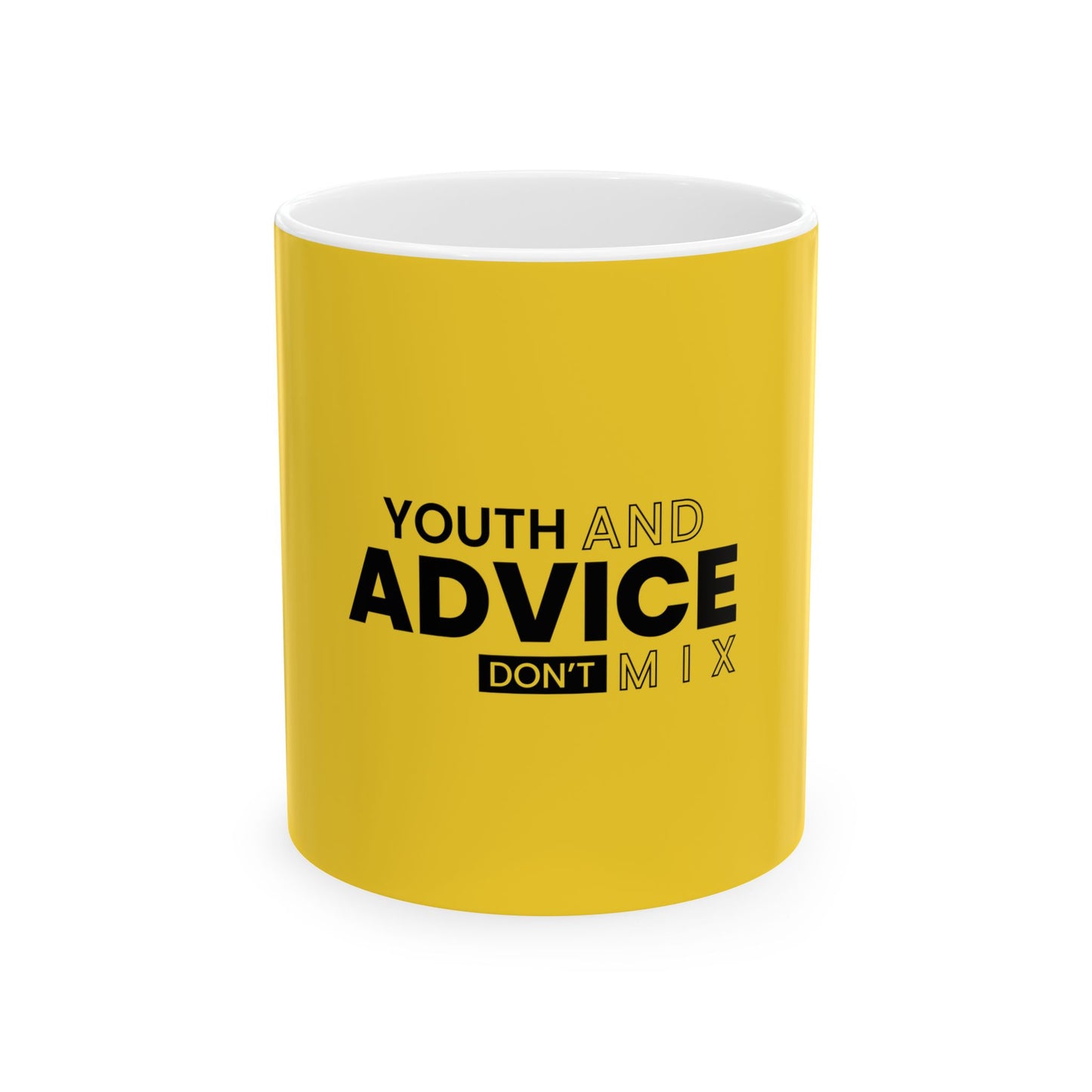 Yellow Ceramic Mug 25, (11oz, 15oz)