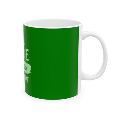 Green Ceramic Mug 8, (11oz, 15oz)