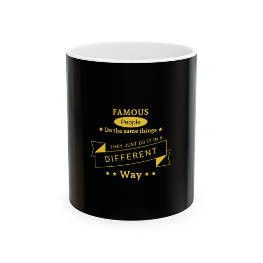 Black Ceramic Mug 34, (11oz, 15oz)