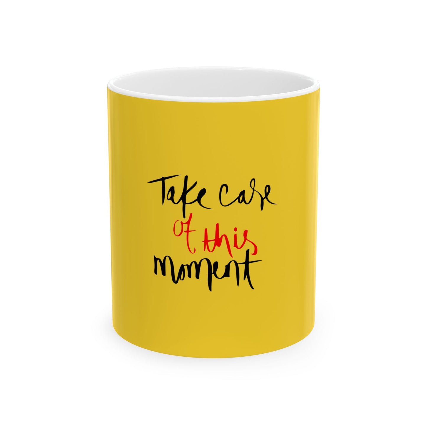 Yellow Ceramic Mug 57, (11oz, 15oz)