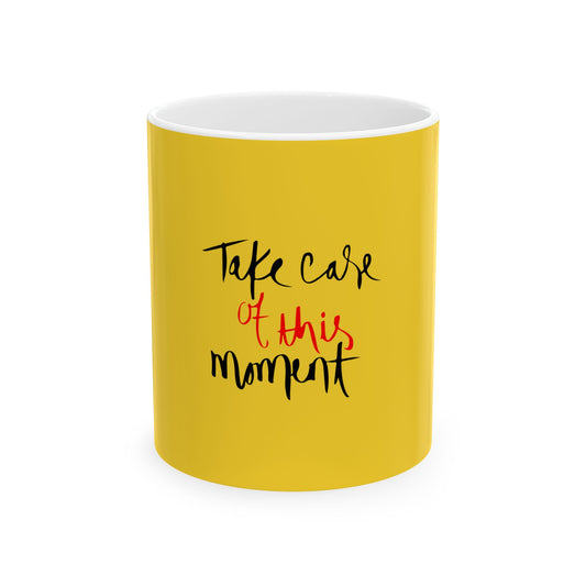 Yellow Ceramic Mug 57, (11oz, 15oz)