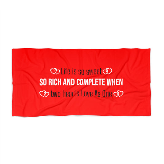 Red Beach Towel 3