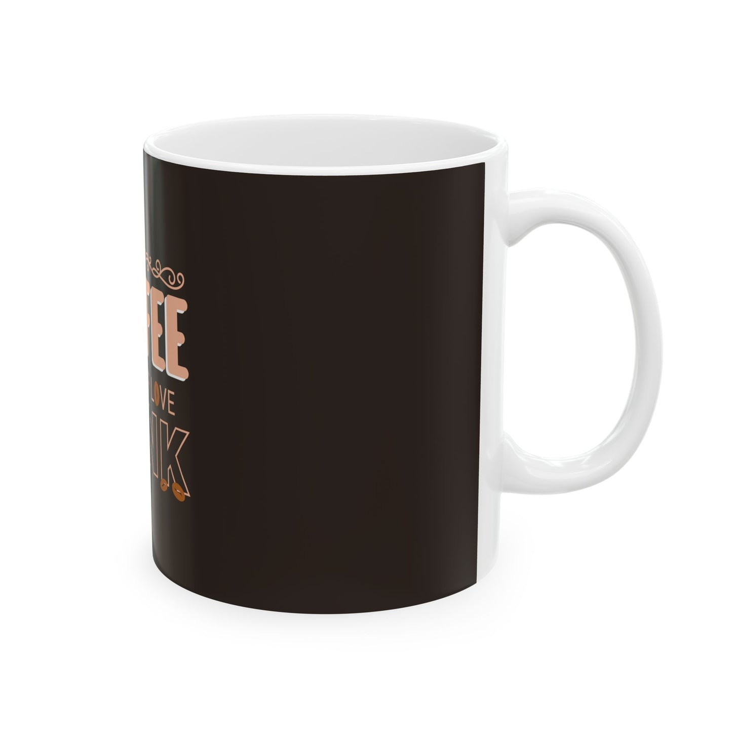 Brown Ceramic Mug 41, (11oz, 15oz)