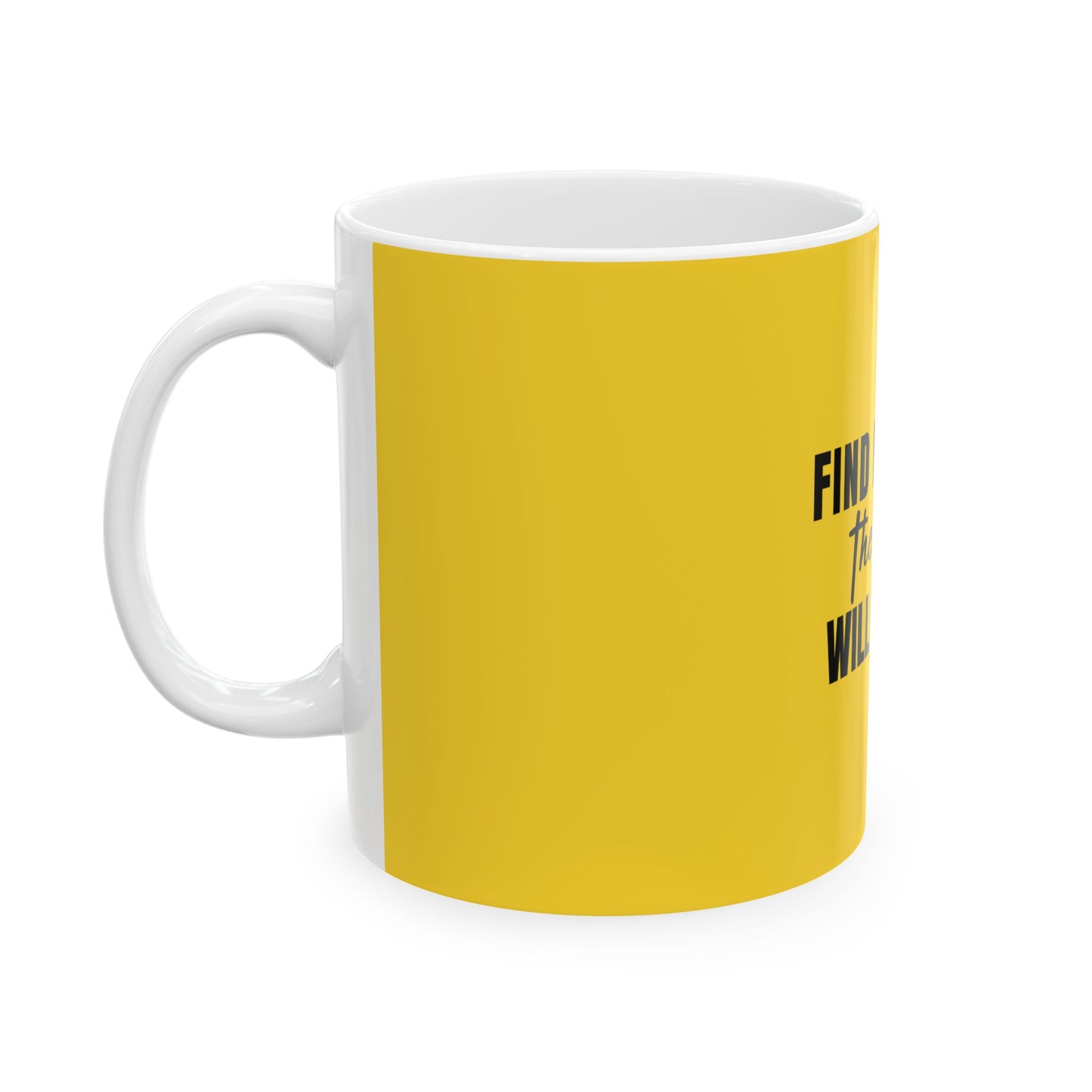 Yellow Ceramic Mug 68, (11oz, 15oz)