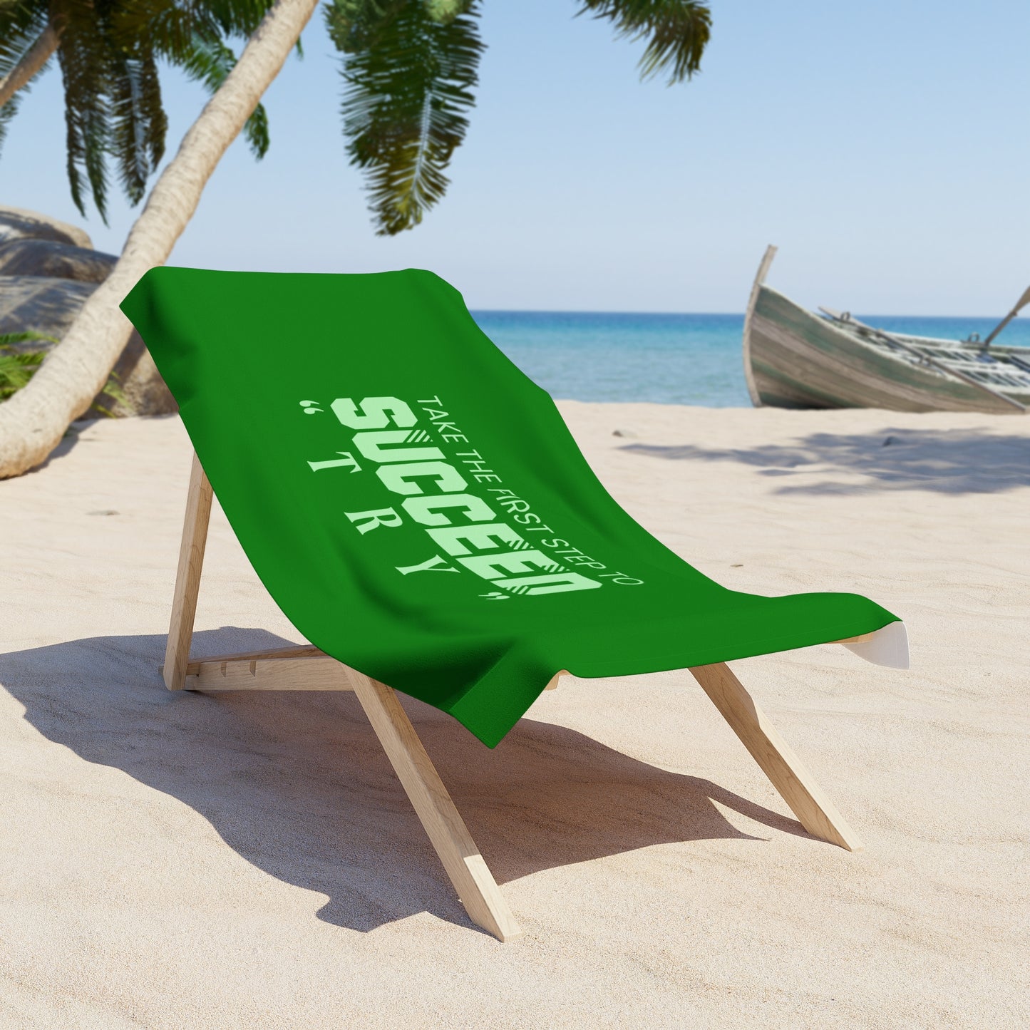 Green Beach Towel 22