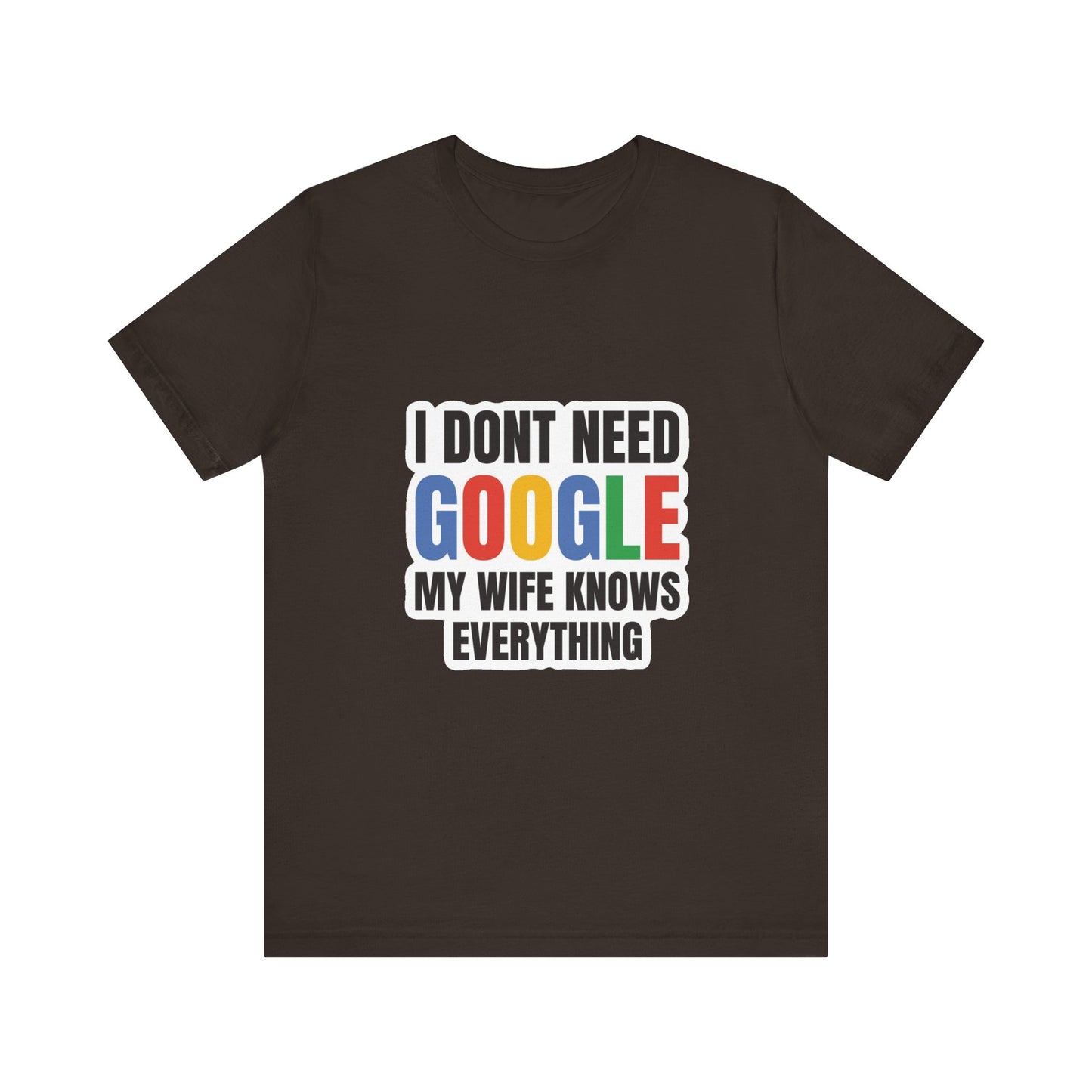 I do not need google; my wife knows everything.