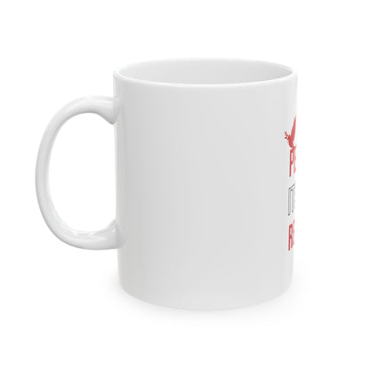 White Ceramic Mug 61, (11oz, 15oz)