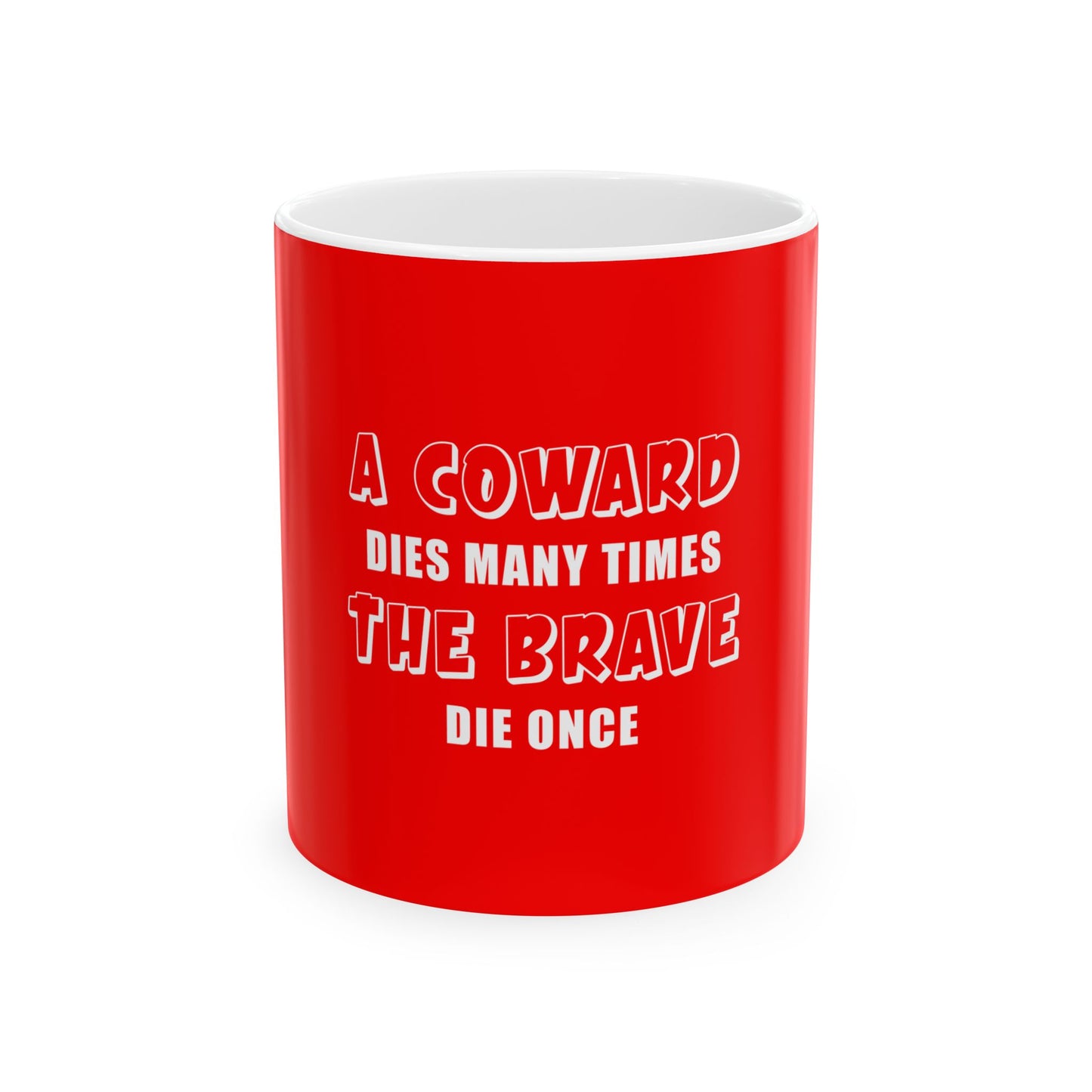 Red Ceramic Mug 27, (11oz, 15oz)