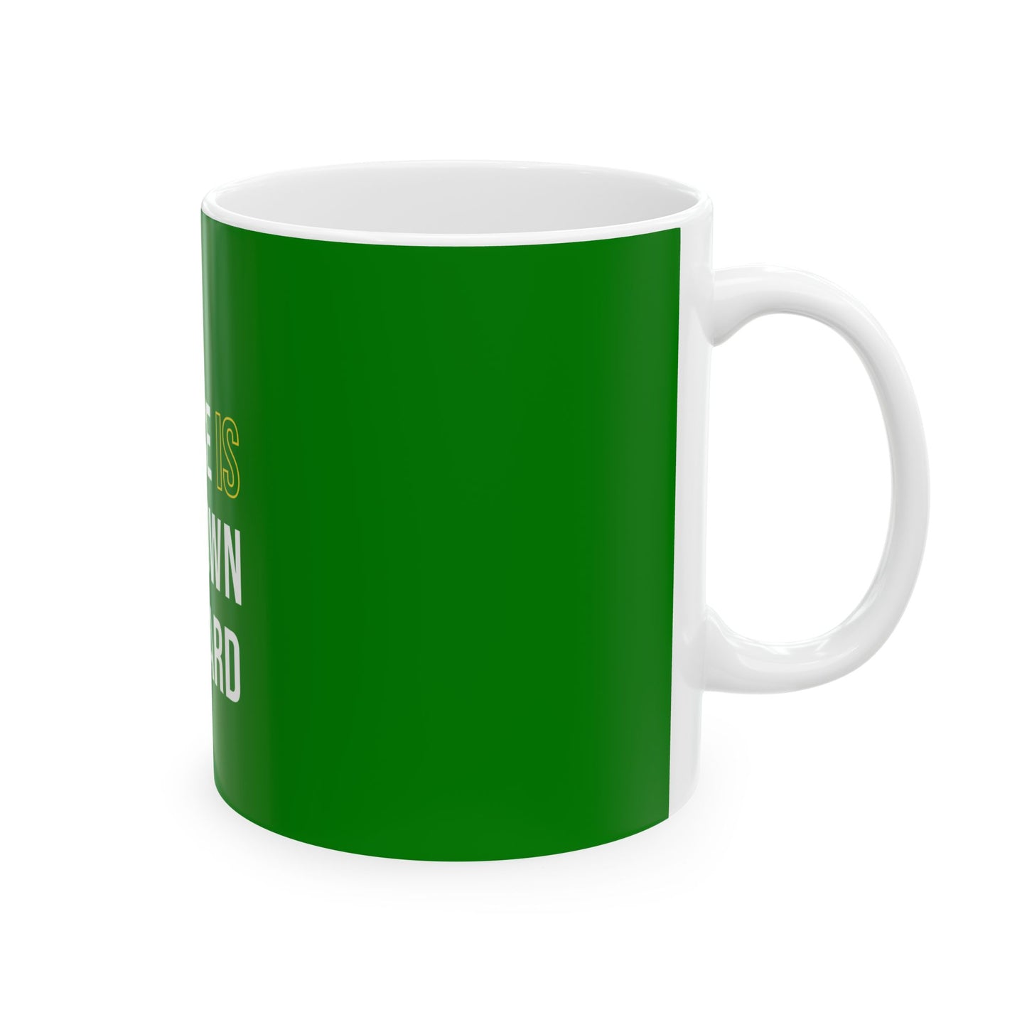 Green Ceramic Mug 61, (11oz, 15oz)