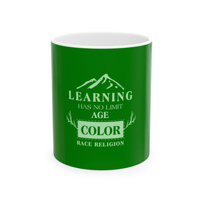 Green Ceramic Mug 14, (11oz, 15oz)