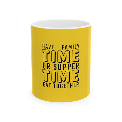 Yellow Ceramic Mug 21, (11oz, 15oz)