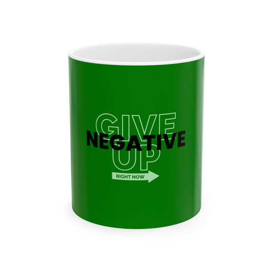 Green Ceramic Mug 43, (11oz, 15oz)