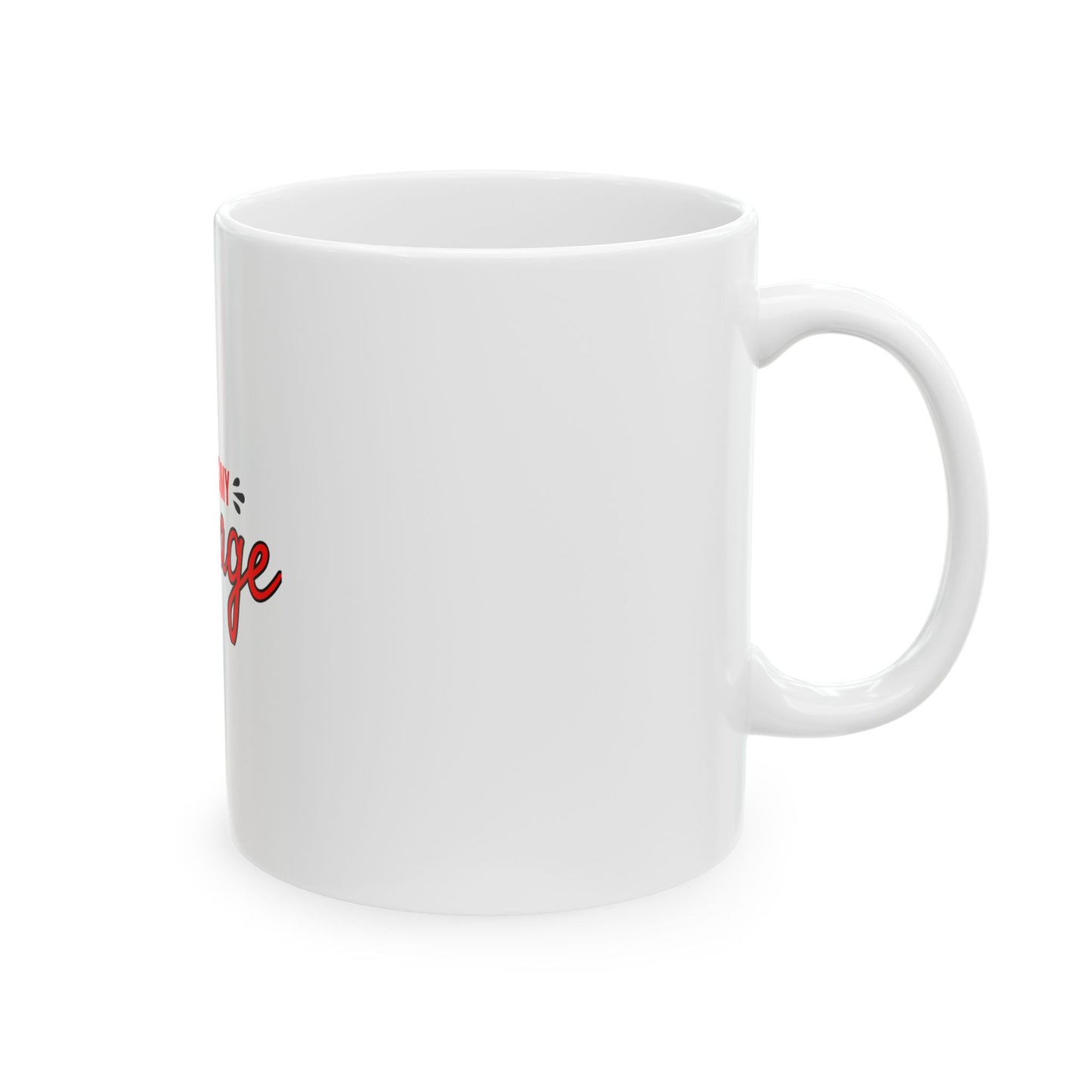 White Ceramic Mug 51, (11oz, 15oz)